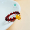 血珀戒指-血珀圆珠戒指约4mm 商品缩略图0