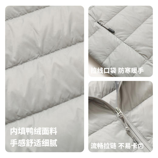 【鸭绒】圣得西男士轻薄羽绒服2025年秋冬款立领轻便薄款保暖外套 商品图5