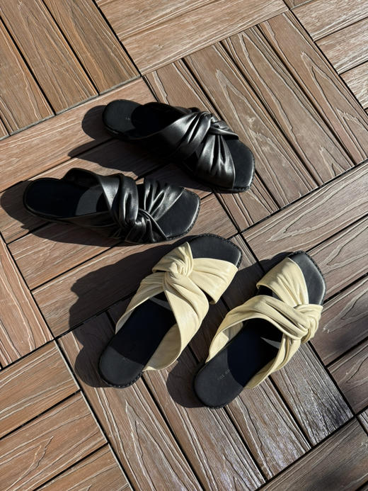 原价不少于399 全部进口原版羊皮 柔滑细腻亲肤 TR高端交叉拖鞋 准码选肥脚无惧 商品图8