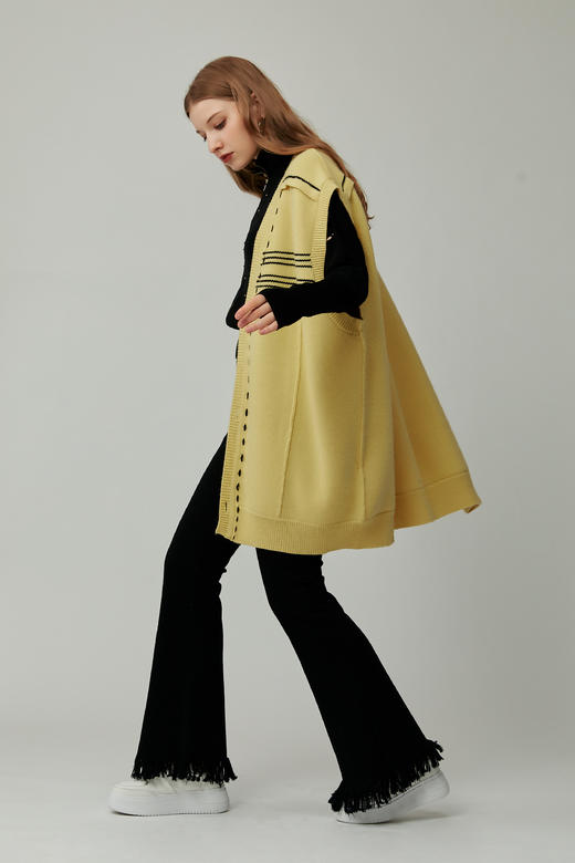 SAFICOO 休闲时尚 羊毛混纺 叠穿神器式马甲 商品图1