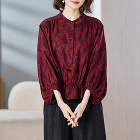 AHM yqwl5518气质简约时尚减龄显瘦优雅国风衬衫
