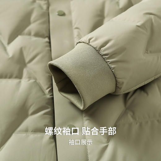 【含鸭绒】圣得西男士轻薄保暖羽绒服2025冬新款时尚百搭翻领外套 商品图8