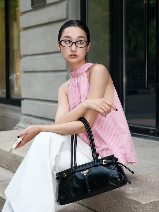 普拉达 soft lux油蜡皮系列 手提单肩包 小号（LZ*HH） 商品图1