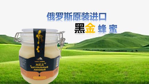 【中欧班列精选】俄罗斯蜂蜜 原装进口黑金蜂蜜 高品质有保障1000克装 商品图1