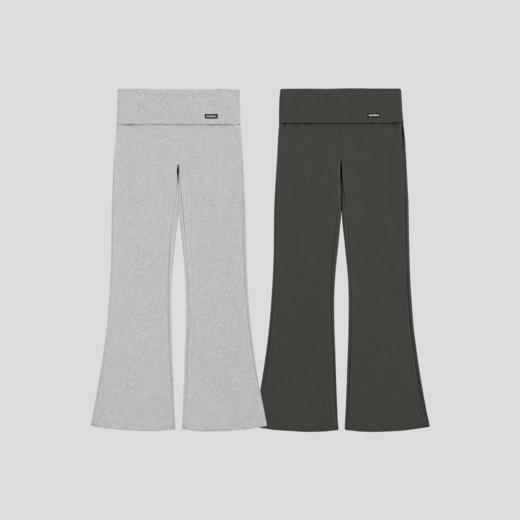 GOODBAI logo织唛翻腰微喇微弹休闲卫裤 商品图1