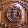 独角鹿西洋古董法国出品路易十五风格繁花卷叶纹胡桃木精雕装饰玻璃展柜 商品缩略图5