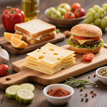 奶酪工坊荷兰进口大孔干酪(切片)200g高钙芝士片早餐三明治【山姆同厂】 /粮油调味 /奶酪黄油 /奶酪/奶酪制品 商品图3