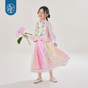 【花鼓隆咚马面裙】年衣童装新中式马面裙2025新款女童秋季国风汉服表演服半身裙套装花鼓隆咚马面裙