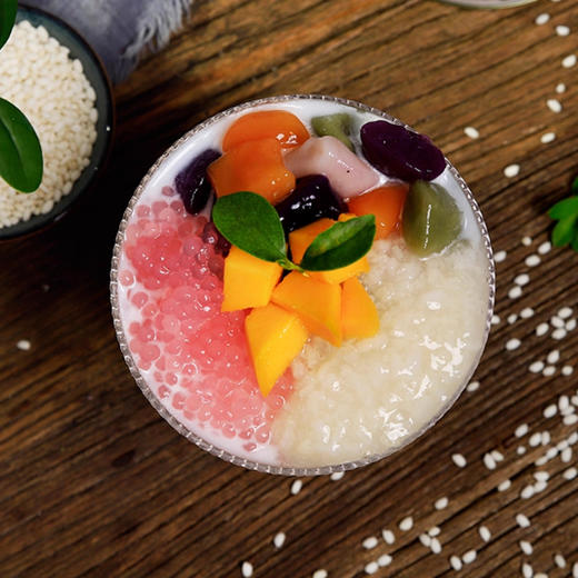 宝峰白糯米罐头900g白糯米饭开罐加热即食奶茶店烘焙材料家庭甜品商用 商品图1