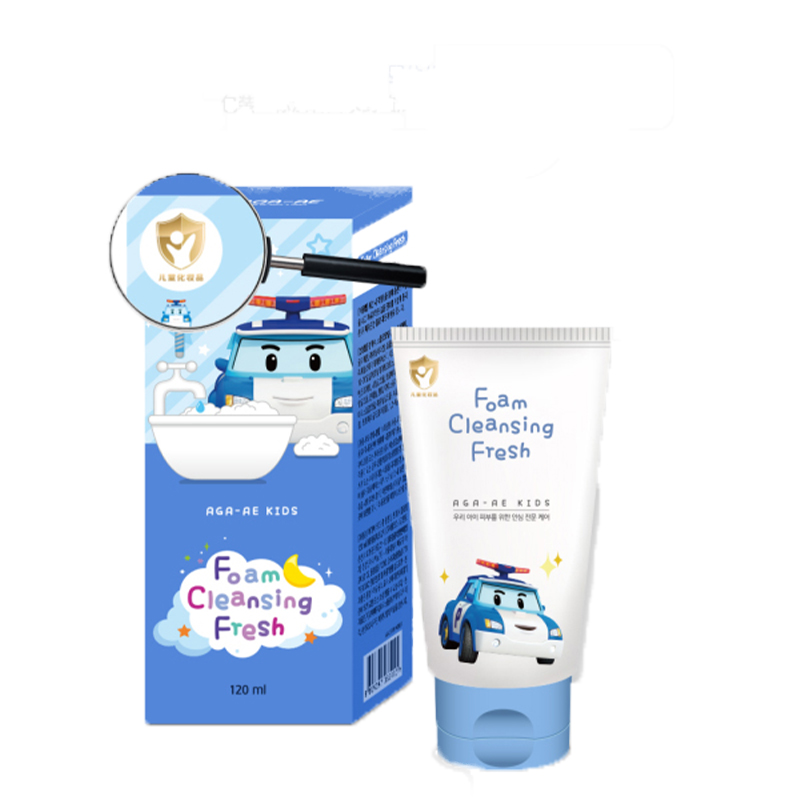 【中欧班列2支】韩国我珂爱婴幼儿清新洗面奶 原装进口变形警车婴幼儿清新洗面奶 120ml/支WHBX