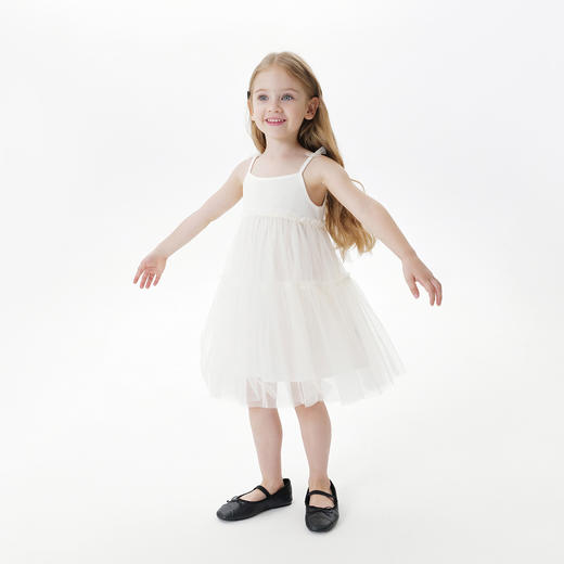 马克珍妮女童梦幻网纱吊带裙蛋糕连衣裙 儿童裙子2025年夏装新款550709 商品图2