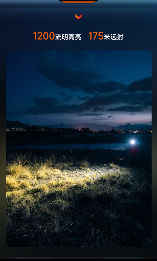 Fenix菲尼克斯HM55R头灯轻量化长续航距离感应可充电防水防尘 商品图2