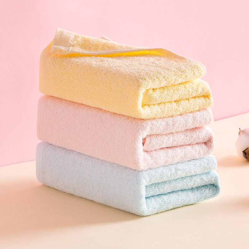 内野X-简约素色缎边面巾 34*75cm