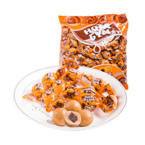 【中欧班列精选】WWJ俄罗斯诺塔奶球夹心糖 原装进口优质选材小颗美味500g/袋 商品图0