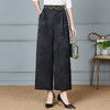 妈妈大码新款提花百搭高腰阔腿裤夏季休闲宽松中老年时尚国风裤子 商品缩略图3