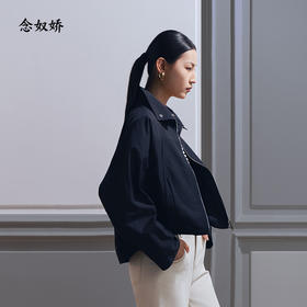 【商场同款】CNG5868 “ 黑色蝙蝠袖短风衣夹克” 轻盈飒美 包容显瘦甜酷外套