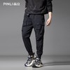 PINLI品立2025秋季新款潮牌多口袋工装裤男士宽松休闲长裤束脚裤GD253117025 商品缩略图3