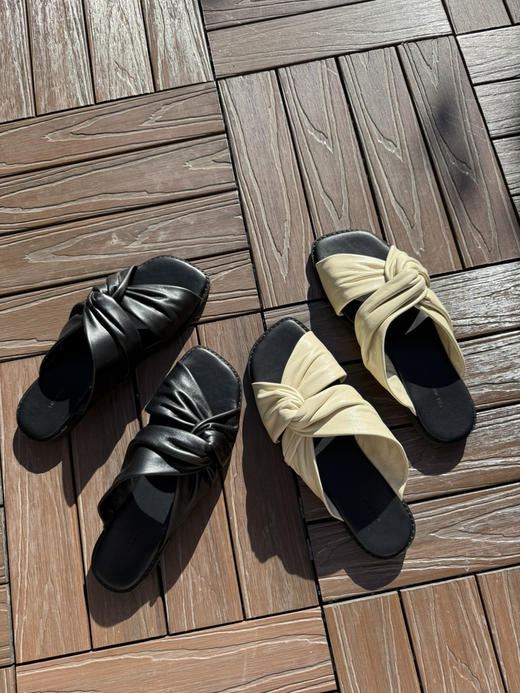 原价不少于399 全部进口原版羊皮 柔滑细腻亲肤 TR高端交叉拖鞋 准码选肥脚无惧 商品图7