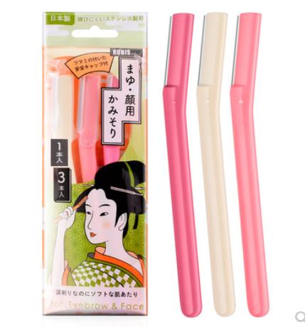 【中欧班列】日本修眉刀 原装进口奴比斯眉毛剃毛刀三支装 商品图4
