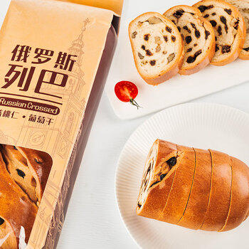 麦酥园 俄罗斯大列巴面包休闲零食品早餐面包饼干蛋糕点心小吃508g /休闲食品 /西式糕点 /吐司面包 商品图6