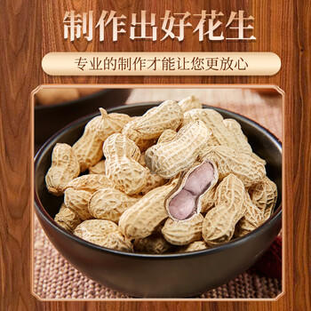 俏己食蒜香龙岩水煮花生坚果炒货白晒干咸干湿烤花生零食下酒菜解馋1斤 /休闲食品 /坚果炒货 /花生 商品图4