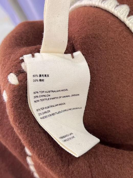 【高端系列】（赠送围巾）手工定制888贝壳绣80%高支澳洲羊毛中长双面尼大衣外套-喜出 商品图9