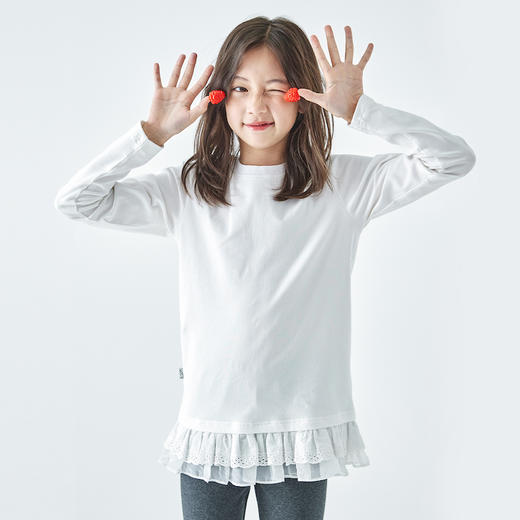 棵初纯色拼接打底衫856K258018MJ 商品图2