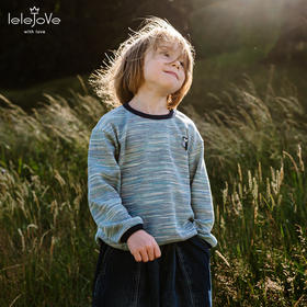 【云优选】lelejove北欧风儿童长袖T恤早秋男女宝华夫格肌理感T恤内搭上衣