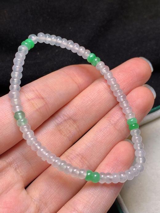 4mm翡翠算盘珠手串 商品图5