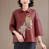 KQL 422H2851刺绣短外套气质新中式西装上衣 商品缩略图0
