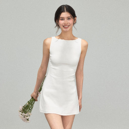 Ariseism 美式复古白色连衣裙女夏季新款裙子 商品图3