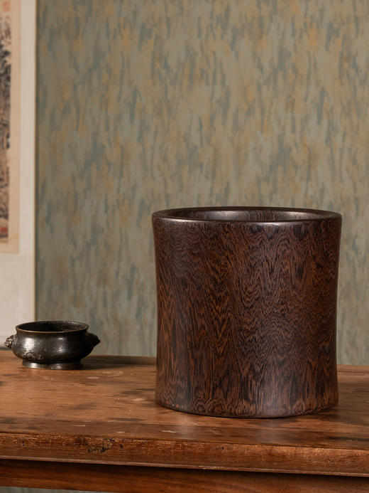 清	鸡翅木束腰笔海 商品图1