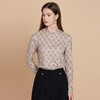 EITIEEITIE爱特爱精致立领打底修身舒适柔软印花2025秋季新款上衣7902605 商品缩略图1