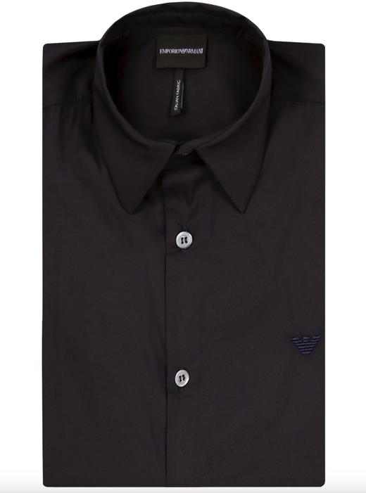 【超惠秒】Emporio Armani 男士刺绣飞鹰logo 弹棉短袖衬衣 97604 商品图1