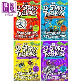 【中商原版】树屋故事小屁孩树屋历险记全彩版4册 The 13 26 39 52 Storey Treehouse Colour Edition 英文原版漫画故事章节书