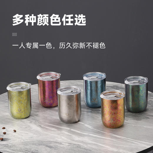 Mutti双层纯钛防烫隔热泰达尼V杯吸管杯防摔耐摔大容量饮水杯马克杯 商品图5