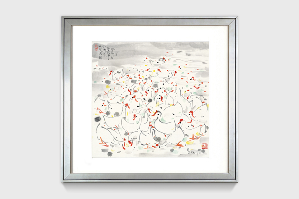 吴冠中|《乡音》——综合版（水墨）