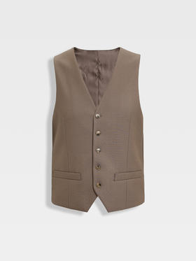 callisto雪茄棕绵羊毛马甲