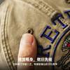 马登工装美式复古棒球帽弯檐卡车司机卡其色灯芯绒硬顶鸭舌帽子男 商品缩略图3