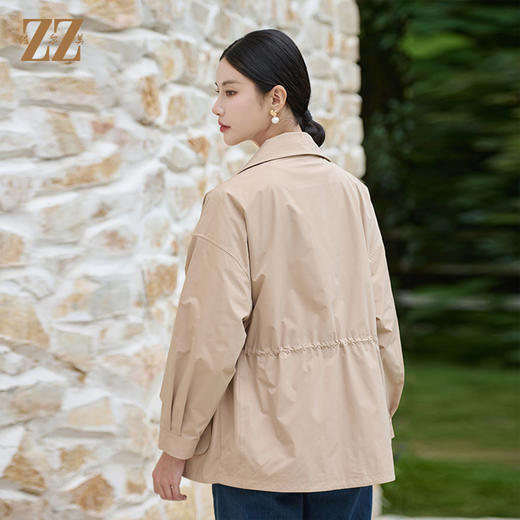 佐尔美时尚气质简约风衣外套女M43FZ06 商品图2