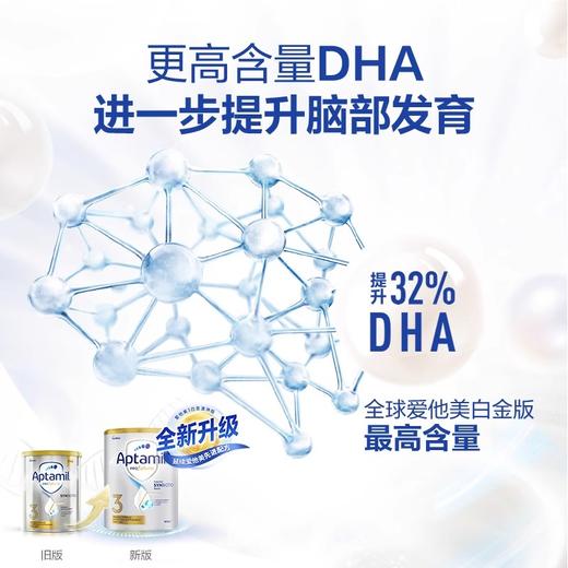 【中欧班列精选】澳洲版爱他美白金全新升级加量DHA叶黄素配方奶粉3段900g1岁-3岁 商品图1