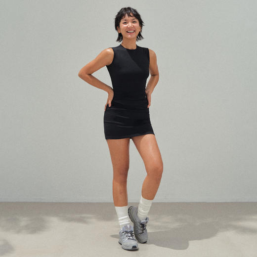 Ariseism 美式复古3色背心短裤瑜伽套装女夏季新款两件套 商品图0