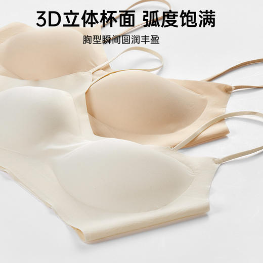 摇曳浅夏 舒适文胸(VIP)轻薄无痕美背粉底液隐形无钢圈聚拢内衣 商品图9