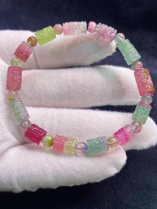 6-10mm单圈回纹碧玺手串 商品图6