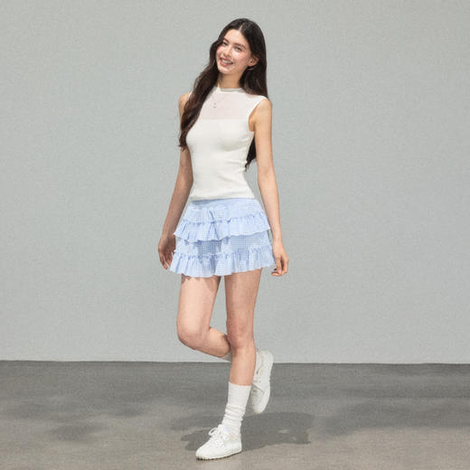 Ariseism 美式复古设计感微透背心女夏季新款修身上衣 商品图3