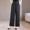KQL 422H5305休闲裤松紧腰宽松大码高腰垂感阔腿裤 商品缩略图0