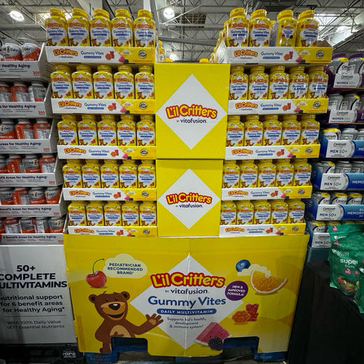 DHA补货了！全新换代 Vitamin D3软糖 注意钙糖是小瓶哦！美国家喻户晓！L'ilCritters小熊糖 商品图1