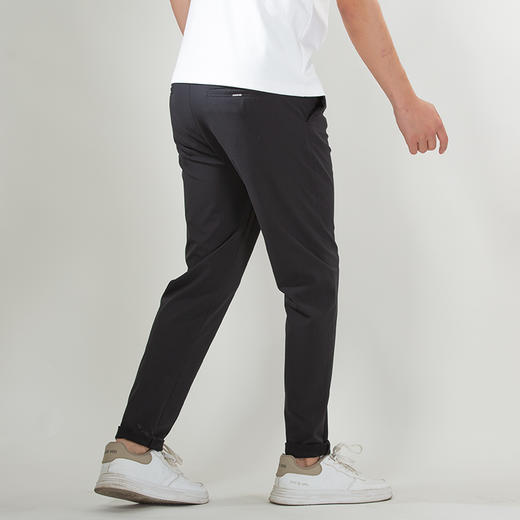 DRONKOO 2025 正常腰右袋侧唛竖线绣线高弹基础款中厚休闲长裤 商品图3