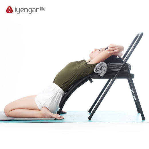 艾扬格 life C1207前屈伸展式女T恤 短袖  原创体式线条插画  超亲肤精梳棉 商品图5