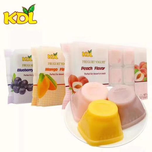 【中欧班列精选】KDL布丁大板蓝莓芒果桃子大板果冻布丁休闲零食果冻480G*袋 商品图0